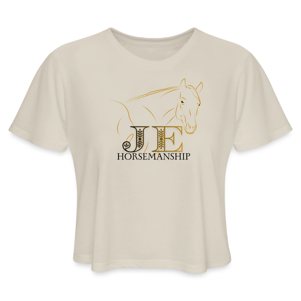 JE Horsemanship Women's Cropped T-Shirt - dust
