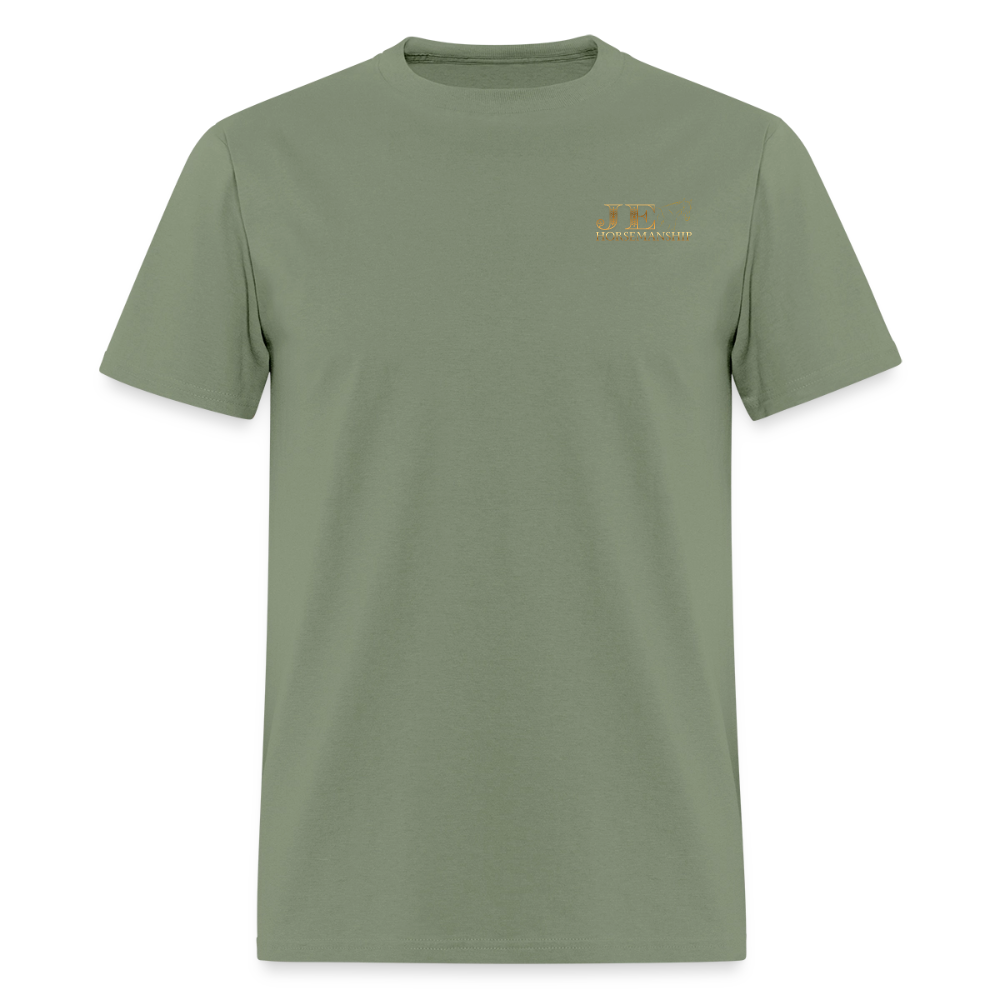 JE Horsemanship T-Shirt | GILDAN 5000 - military green