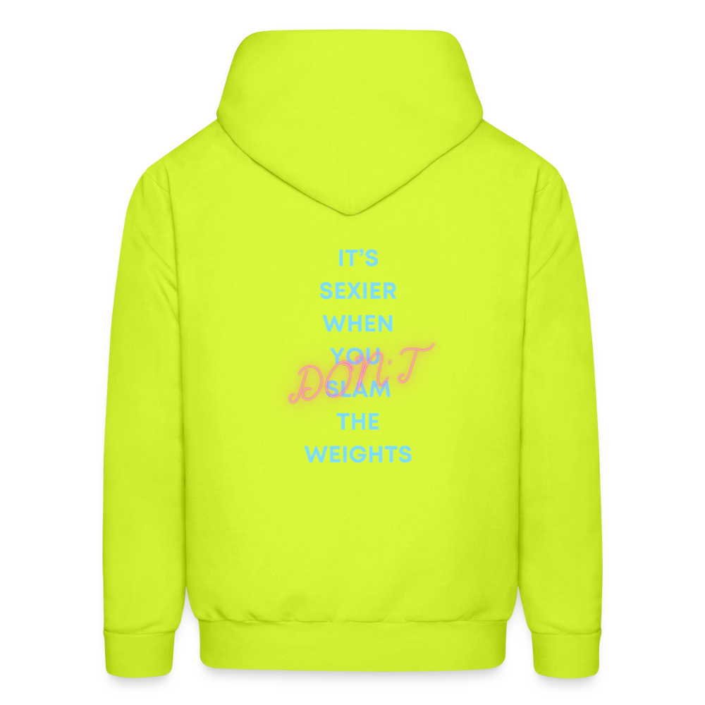Graphic Hoodie - safety green