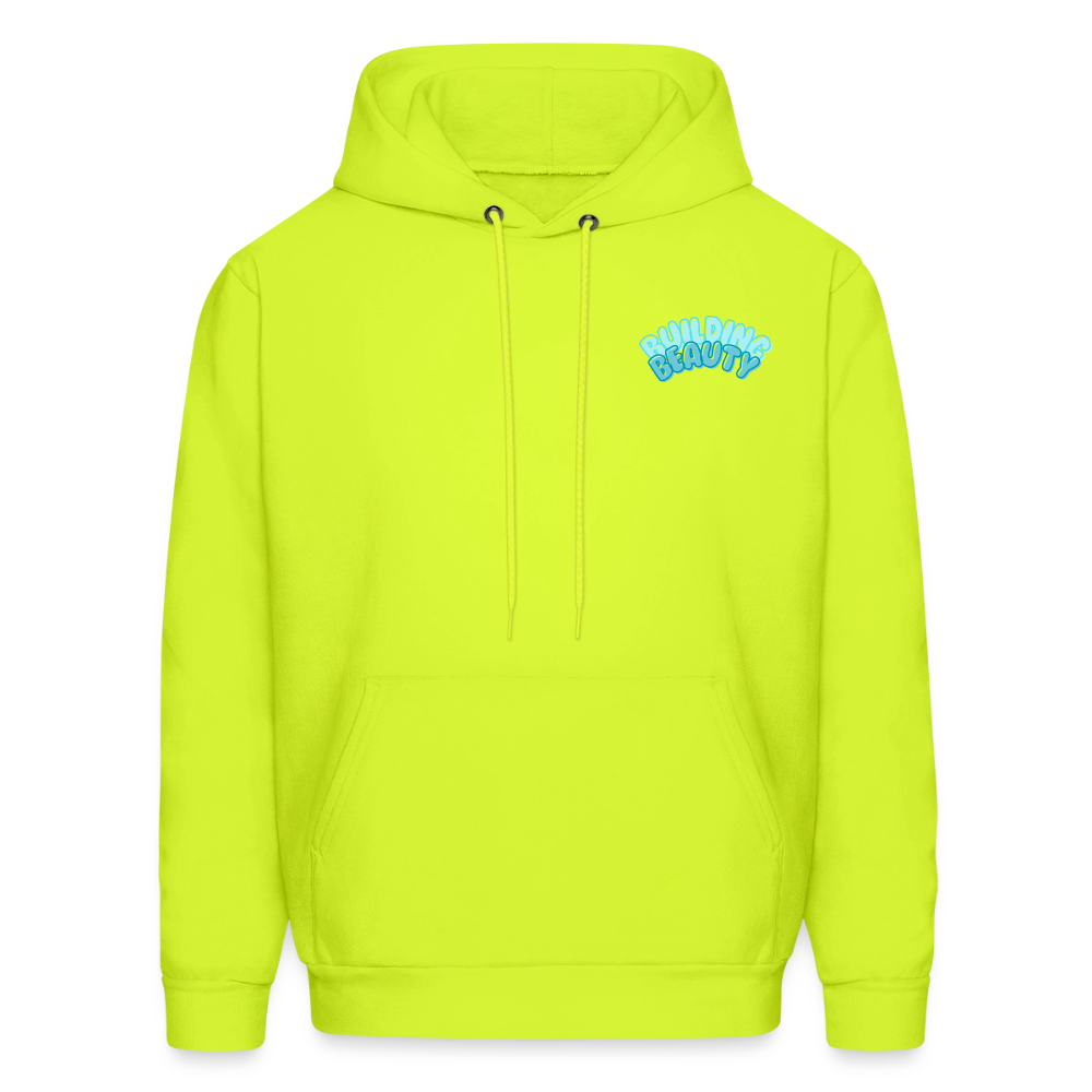 Graphic Hoodie - safety green