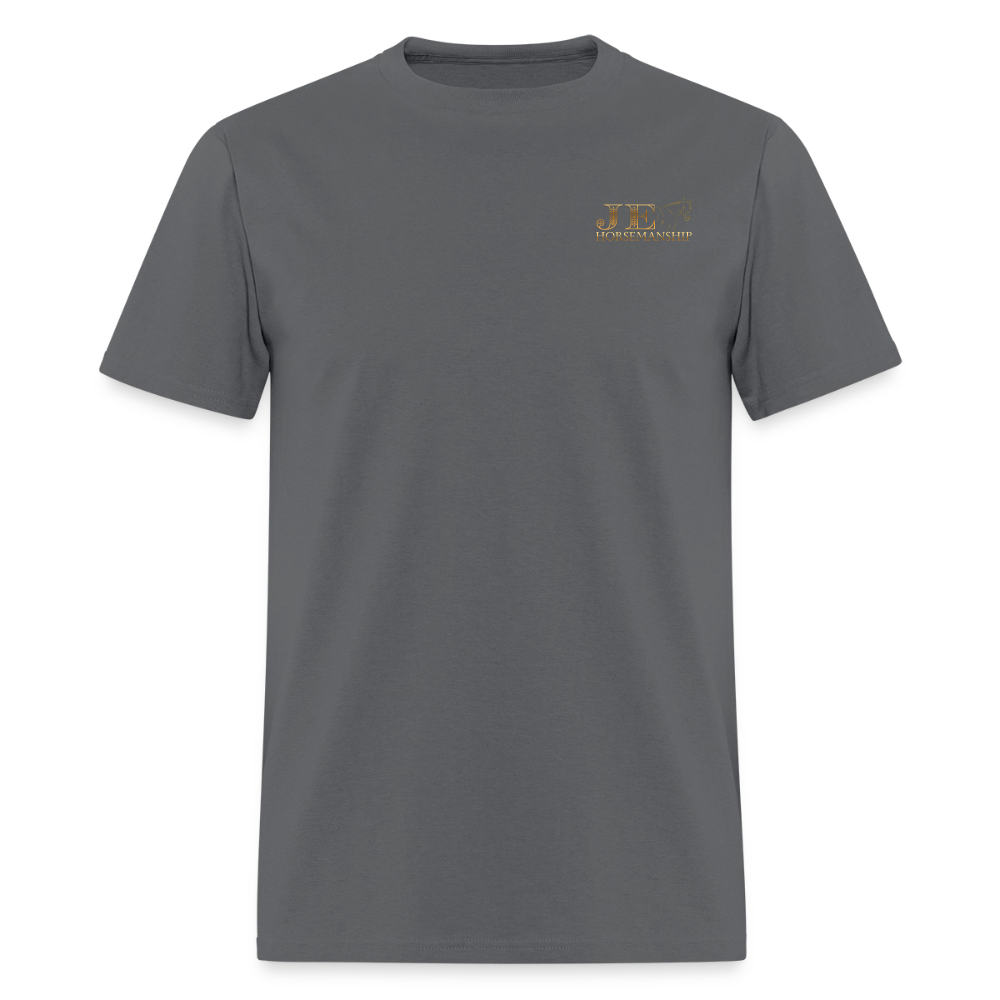 JE Horsemanship T-Shirt | GILDAN 5000 - charcoal