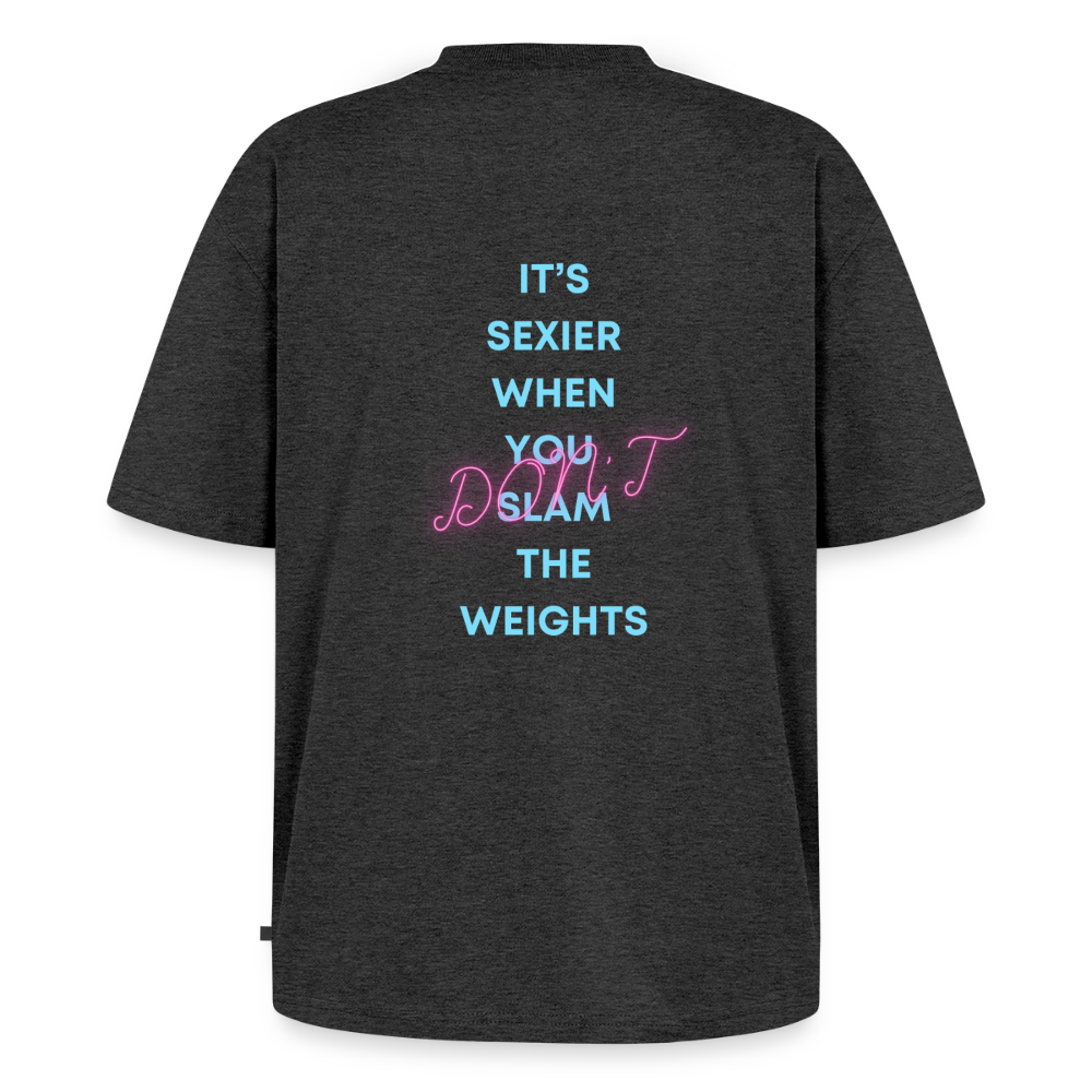 Oversized Organic T-Shirt - heather anthracite