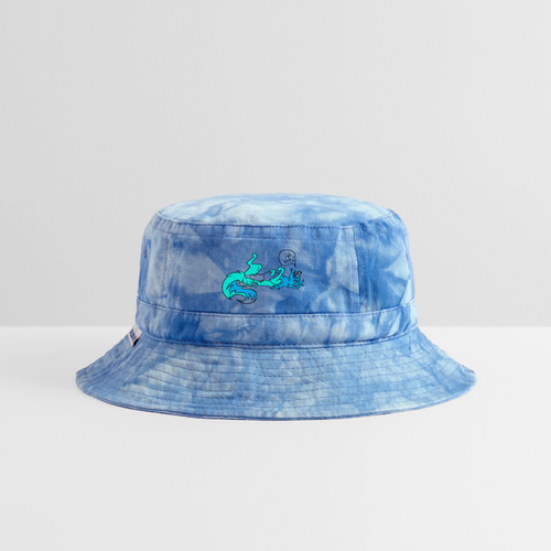 Felix the Fox Tie Dye Bucket Hat - light Blue Tie Dye