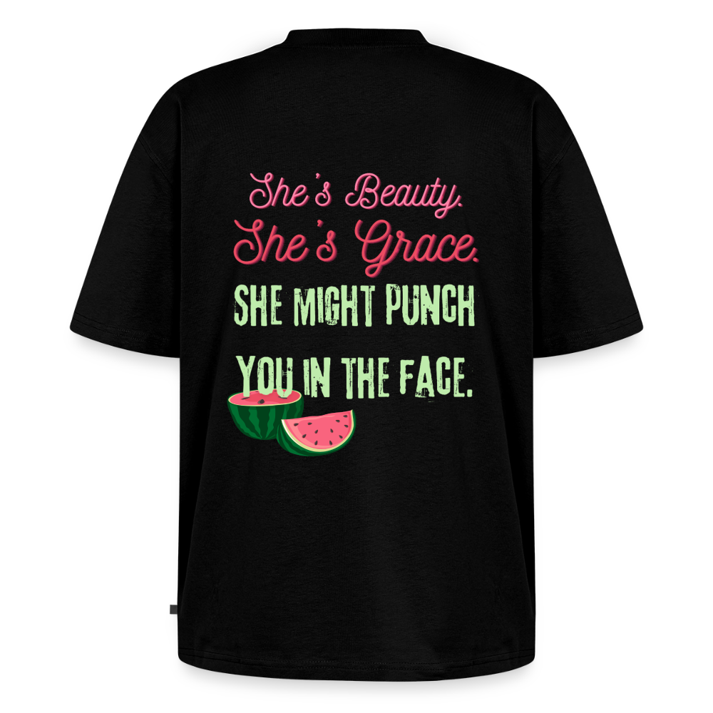 Sweet like watermelon Oversized Organic T-Shirt - black