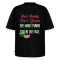 Sweet like watermelon Oversized Organic T-Shirt - black