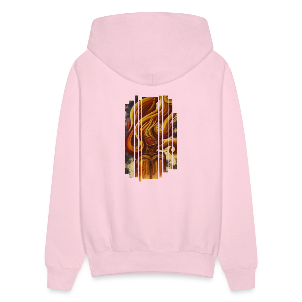 Acrylic painting Hoodie - pale pink