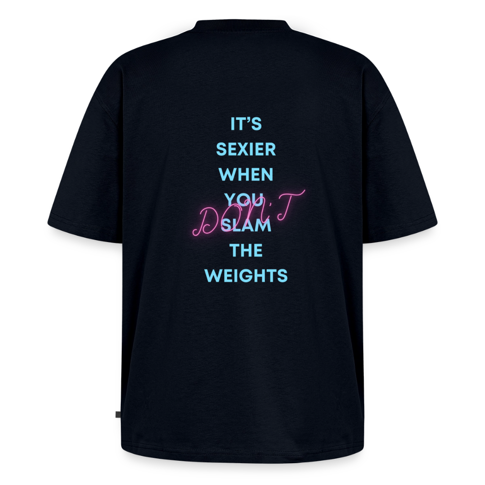 Oversized Organic T-Shirt - navy
