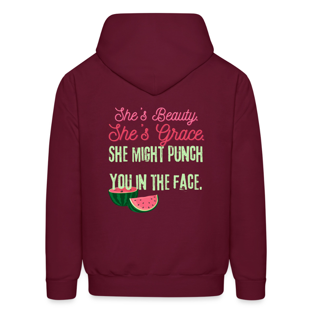 Sweet like watermelon Hoodie - burgundy
