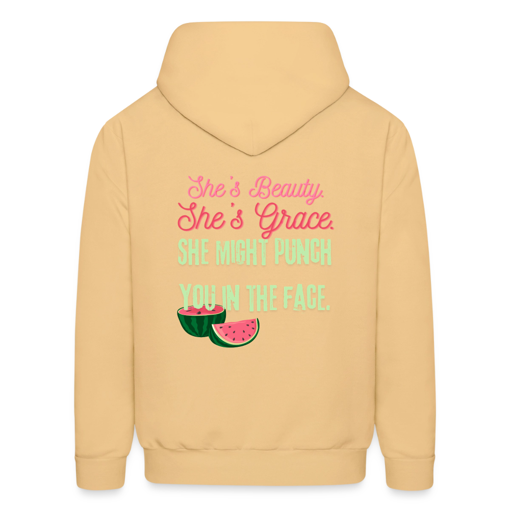 Sweet like watermelon Hoodie - light gold 