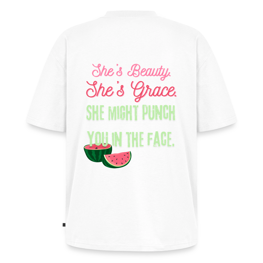 Sweet like watermelon Oversized Organic T-Shirt - white