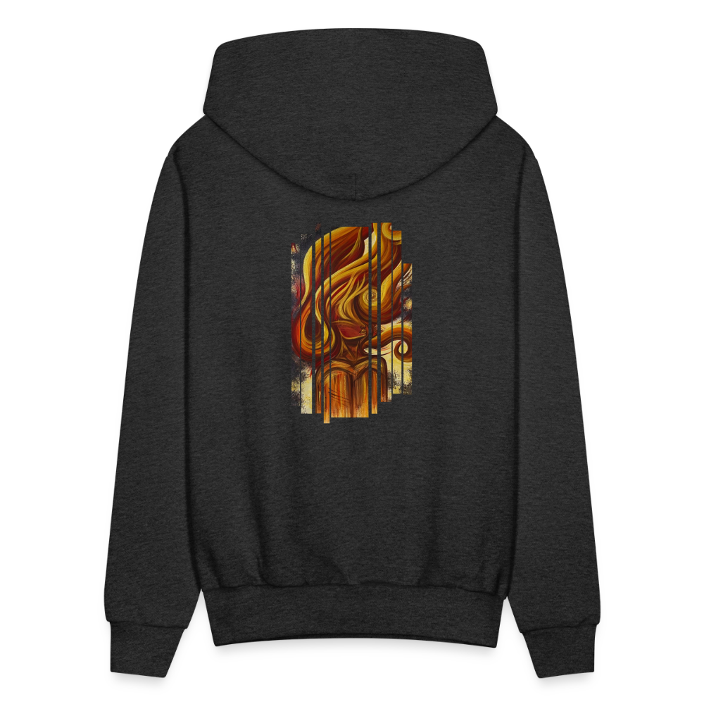Acrylic painting Hoodie - charcoal grey