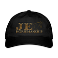 JE Horsemanship Organic Baseball Cap - black