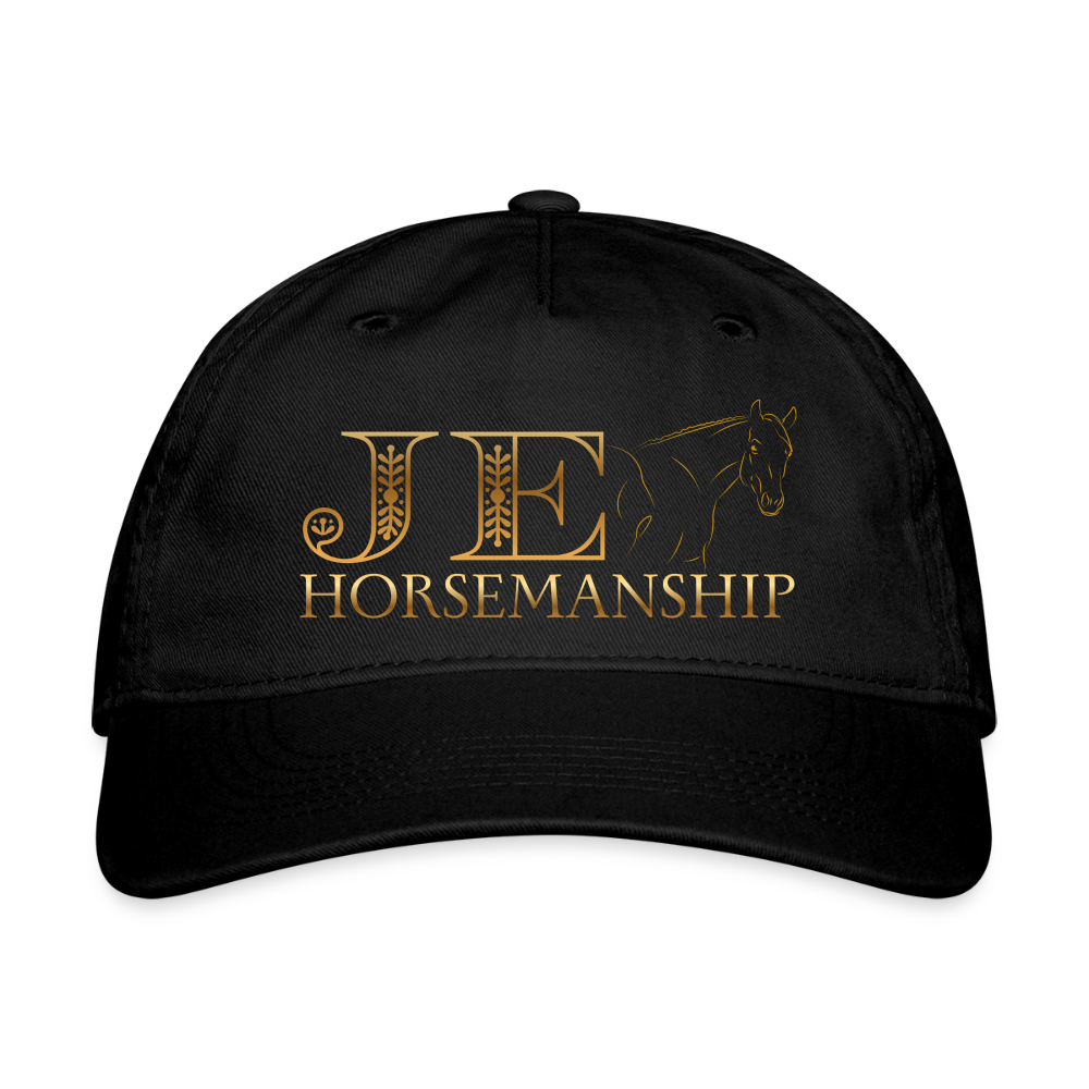JE Horsemanship Organic Baseball Cap - black