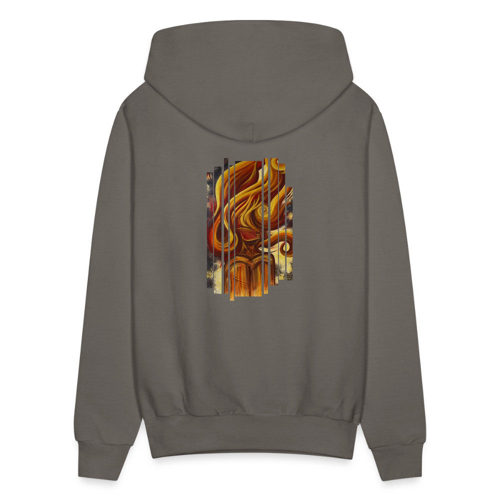Acrylic painting Hoodie - asphalt gray