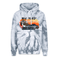 WAR HORSE Adult Tie Dye Hoodie - spider silver