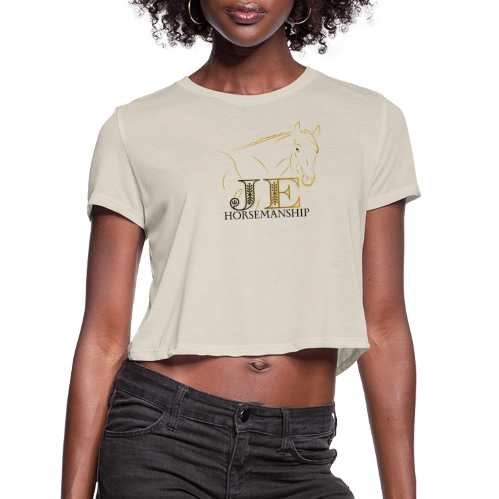 JE Horsemanship Women's Cropped T-Shirt - dust